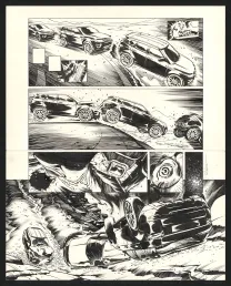 Planche noir et blanc, Jazz Maynard, Trois corbeaux (T.6),  Roger