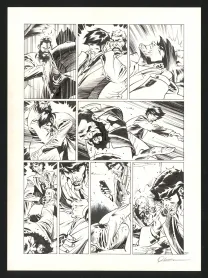 Black and white original page, Jazz Maynard, Blood, Jazz and tears (T.5),  Roger
