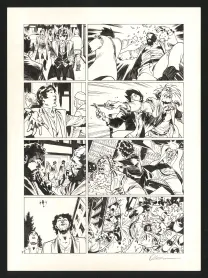 Black and white original page, Jazz Maynard, Blood, Jazz and tears (T.5),  Roger