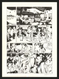 Planche noir et blanc, Jazz Maynard, Blood, Jazz and tears (T.5),  Roger