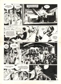 Black and white original page, Jazz Maynard, Envers et contre tout (T.3),  Roger
