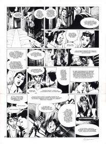 Planche noir et blanc, Jazz Maynard, Sans espoir (T.4),  Roger