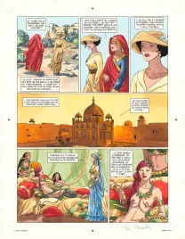 Colored original page, Djinn, Une Jeunesse éternelle (T.11), Ana Miralles