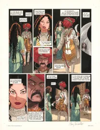 Colored original page, Djinn, Une Jeunesse éternelle (T.11), Ana Miralles