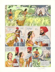 Colored original page, Djinn, Le Pavillon des plaisirs  (T.10), Ana Miralles