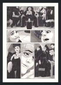 Black and white original page, Les Ogres-Dieux, La Première née (T.4), Bertrand Gatignol