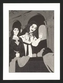 Illustration noir et blanc, Les Ogres-Dieux, La Première née (T.4), Bertrand Gatignol
