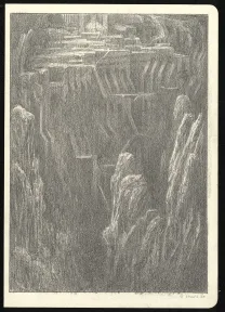 Black and white illustration, Les Carnets Lovecraft, Les Rats dans les murs, Armel Gaulme
