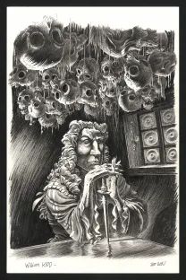 Illustration noir et blanc, Marines,  Riff Reb's