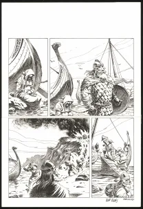 Black and white original page, Le Vagabond des Étoiles , Seconde partie (T.2),  Riff Reb's