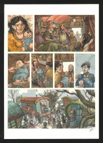 Planche couleur, Django Main de feu,  Efa