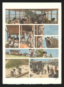 Colored original page, Django Main de feu,  Efa