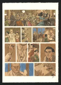 Colored original page, Django Main de feu,  Efa