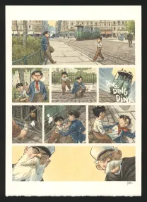 Colored original page, Django Main de feu,  Efa