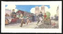 Colored illustration, Django Main de feu,  Efa