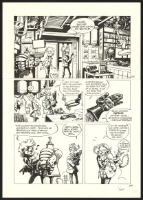 Black and white original page, SuperGroom, Héros malgré lui (T.1),  Yoann