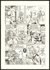 Planche noir et blanc, SuperGroom, La Guerre olympique (T.2),  Yoann