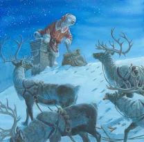 Illustration couleur, The Night before Christmas Book , Christopher Dunn