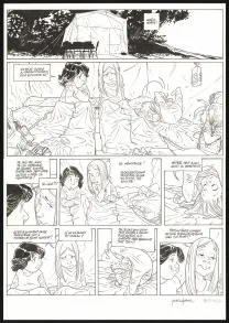 Black and white original page, Les Beaux étés, Cap au Sud ! (T.1), Jordi Lafebre
