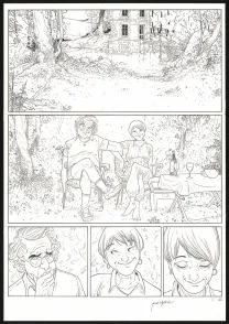 Black and white original page, Les Beaux étés, Cap au Sud ! (T.1), Jordi Lafebre