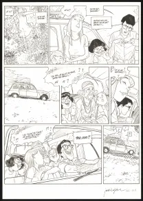 Planche noir et blanc, Les Beaux étés, La Calanque (T.2), Jordi Lafebre