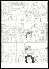 Planche noir et blanc, Les Beaux étés, Le Repos du guerrier (T.4), Jordi Lafebre