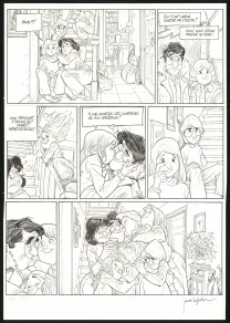 Planche noir et blanc, Les Beaux étés, La Fugue (T.5), Jordi Lafebre