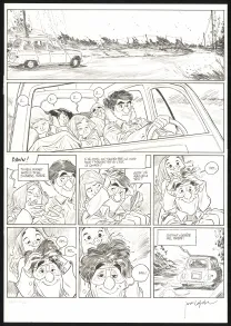 Planche noir et blanc, Les Beaux étés, La Fugue (T.5), Jordi Lafebre