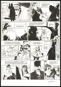Black and white original page, Les Beaux étés, La Fugue (T.5), Jordi Lafebre