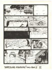 Planche noir et blanc, Berceuse assassine, La Mémoire de Dillon (T.3), Ralph Meyer
