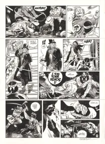 Black and white original page, Undertaker, Salvaje (T.6), Ralph Meyer