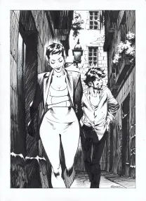 Black and white illustration, Jazz Maynard,  Roger