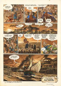 Planche couleur, Les Feux d'Askell, Corail sanglant (T.3), Jean-Louis Mourier