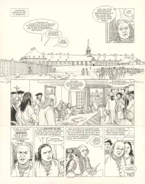 Planche noir et blanc, L'Épervier, La Princesse indienne (T.10), Patrice Pellerin
