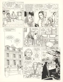 Planche noir et blanc, L'Épervier, La Princesse indienne (T.10), Patrice Pellerin