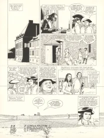 Planche noir et blanc, L'Épervier, La Princesse indienne (T.10), Patrice Pellerin