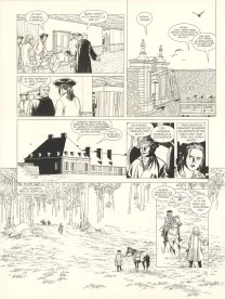 Planche noir et blanc, L'Épervier, La Princesse indienne (T.10), Patrice Pellerin