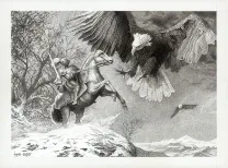 Illustration noir et blanc, Le Chien de Guerre et la Douleur du monde, Tom Cuzor