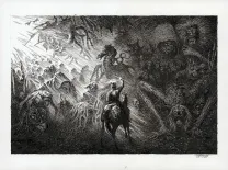Illustration noir et blanc, Tom Cuzor