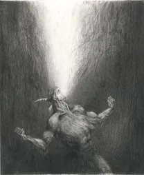 Black and white original page, L'Enfer de Dante, Paul & Gaëtan Brizzi