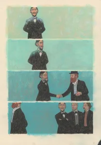 Colored original page, Degas, La Danse de la Solitude,  Efa