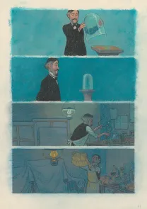 Colored original page, Degas, La Danse de la Solitude,  Efa