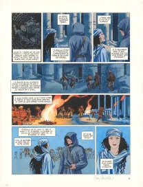 Colored original page, Djinn, Le Trésor (T.4), Ana Miralles