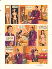 Colored original page, Djinn, Le Tatouage (T.3), Ana Miralles