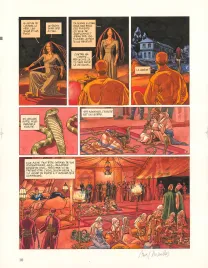 Colored original page, Djinn, Le Tatouage (T.3), Ana Miralles
