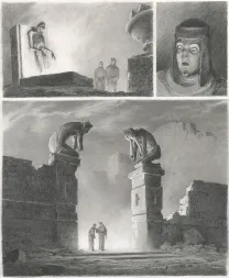 Planche noir et blanc, L'Enfer de Dante, Paul & Gaëtan Brizzi