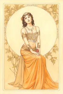 Illustration couleur, Mata Hari, Laurent Paturaud
