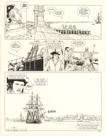 Black and white original page, L'Épervier, Coulez la Méduse ! (T.9), Patrice Pellerin
