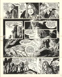 Planche noir et blanc, Barbe-Rouge, Les Révoltés de la Jamaïque (T.25), Patrice Pellerin