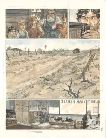 Colored original page, Notre Amérique, Les Révolutions meurent en automne (T.4),  Maël